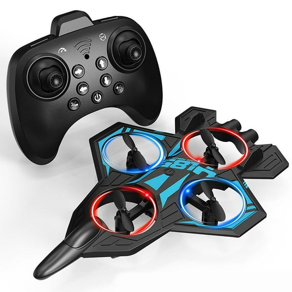 GUIREN Remote Control Airplane with HD Camera LED Lights Headless Mode for Kids Adults Outdoor Toy Gift for Boys Girls