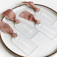 thumbnail image 1 of GUISANTO 50Pcs Acrylic Place Card for Wedding Frosting Acrylic DIY Table Seating Cards Wedding Supplies, 1 of 9