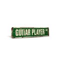 thumbnail image 1 of GUITAR PLAYER Vintage Style Rustic Street Sign – Band Case Pick Rock Roll Retro Decorative Wall Sign for Home, Bar, Garage, or Outdoor Use | 6" X 24" Aluminum Metal Road Sign, 1 of 6