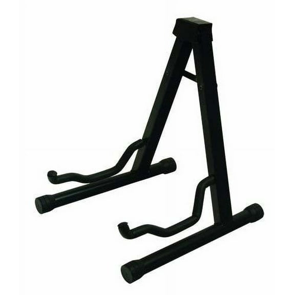 GUITAR STAND A-Frame Design - Black Heavy Duty Padded Folding MODERN DISPLAY New