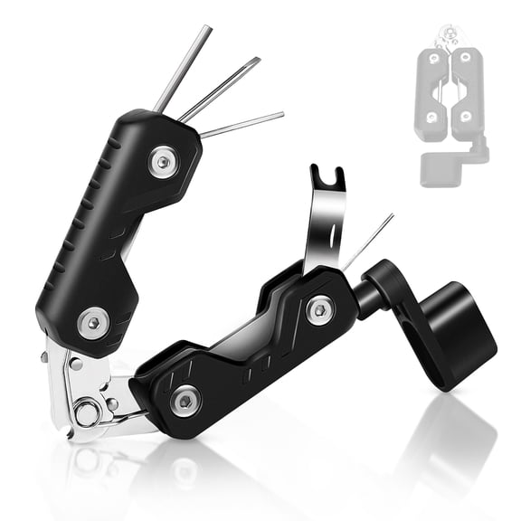 GUITTO 7-in-1 Guitar Multi-Tool String Winder Cutter Bridge Pin Puller with Hex Keys Screwdriver For Guitar
