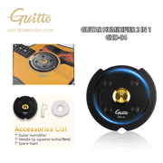 GUITTO Guitar Humidifier Acoustic Soundhole Cover, 2 in 1 Humidity, Suitable for Most Standard Sound Holes 4 to 4.3 GHD-04
