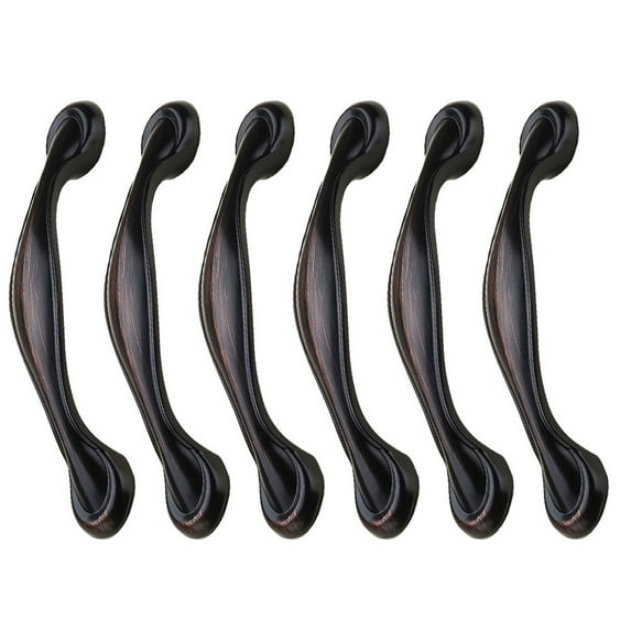 GUIYANIU 16 Pcs Black Solid Kitchen Cabinet Handles for Drawer Door