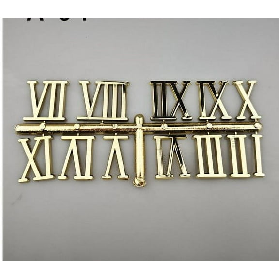 GUIYONG 1 Set Clock Roman Numerals Kit 3 cm DIY Digital Clock Numbers Clock Hands Replacement Parts Replacement Clock Accessories for Home Art Decor