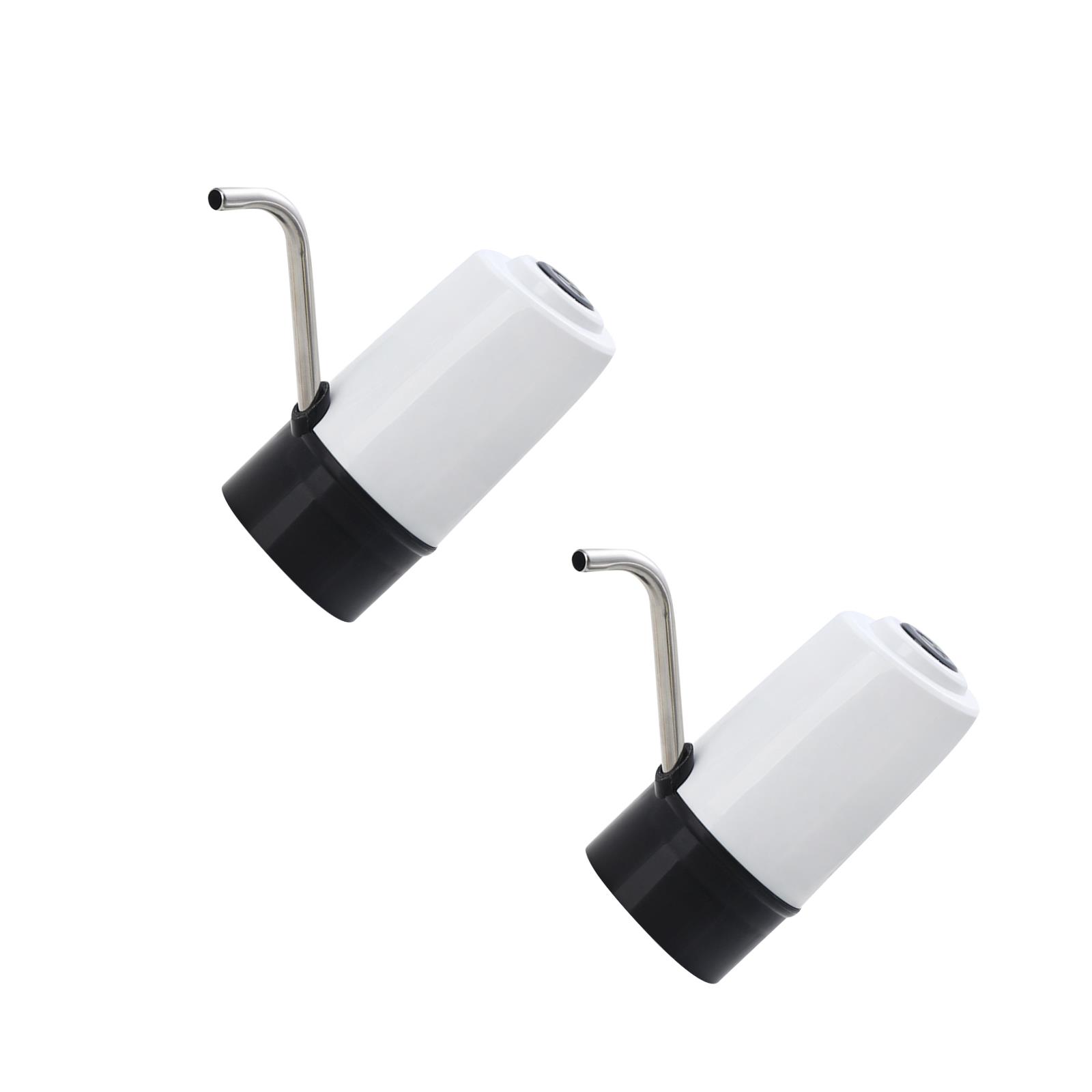 GUIYONG 2 pcs Household Smart Pressing Water Device Barrelled Water Extractor Electric Water Pumping Dispenser Bucket Water Suction Device for Home Use (White)