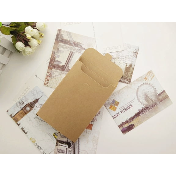 SOPOTUTU 20-Pack Small Kraft Paper Shipping Boxes for Cards, Photo Frames, and Storage with Construction