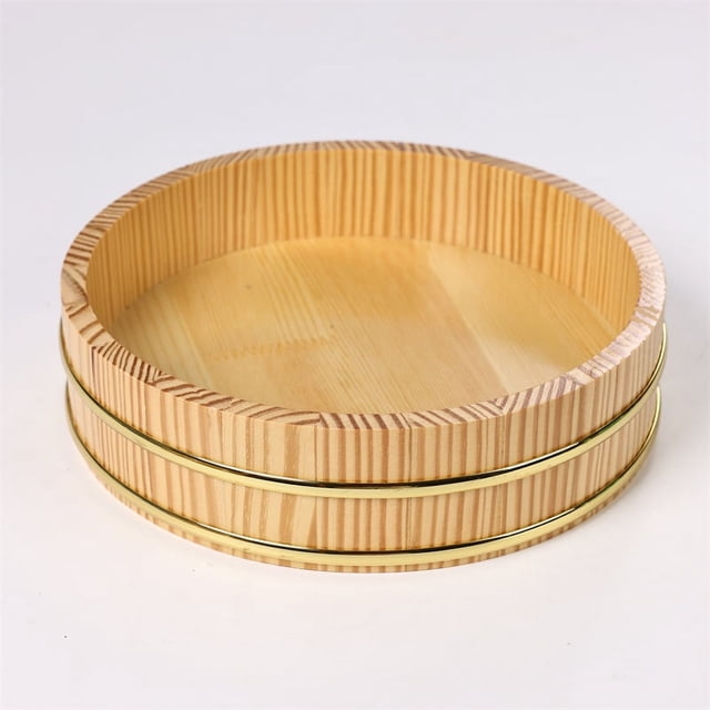 Yo Sushi Rice GUIYONG 26cm Wooden Sushi Rice Mixing Tub Hangiri Traditional Japanese ...