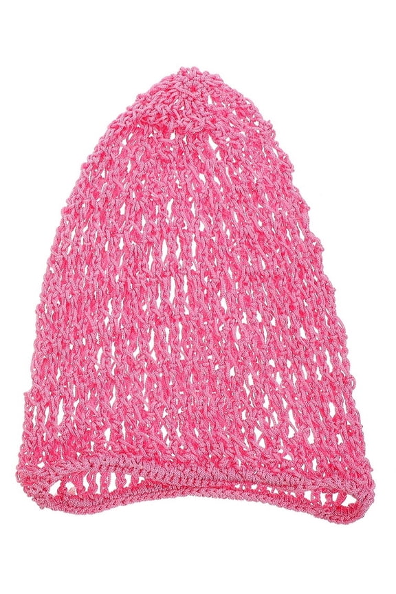 2PCS Crochet Hair Net for Women Mesh Hair Net for Sleep Rayon Knit Snood Hat Crocheted Sleep Cap Hair Cover for Long Hair