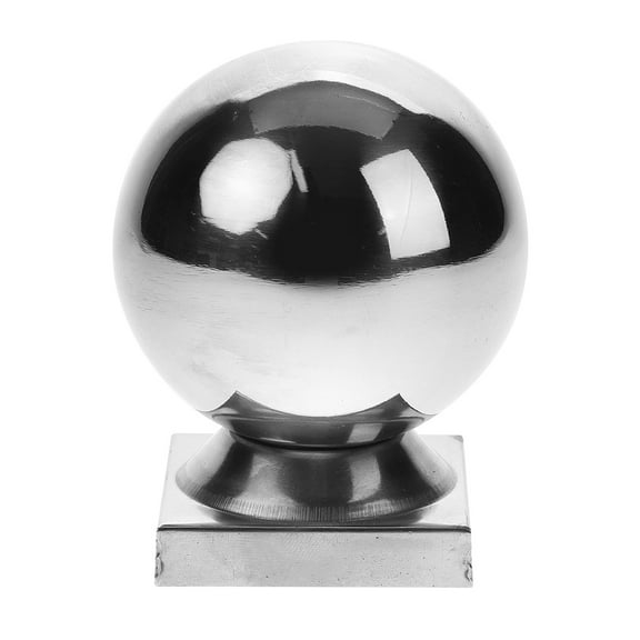 GUIYONG 2pcs Stainless Steel Handrail Balls For Indoor Stairs Decorative Hand Railing Balls Convenient Hand Railing Balls Round Post Caps (Large)