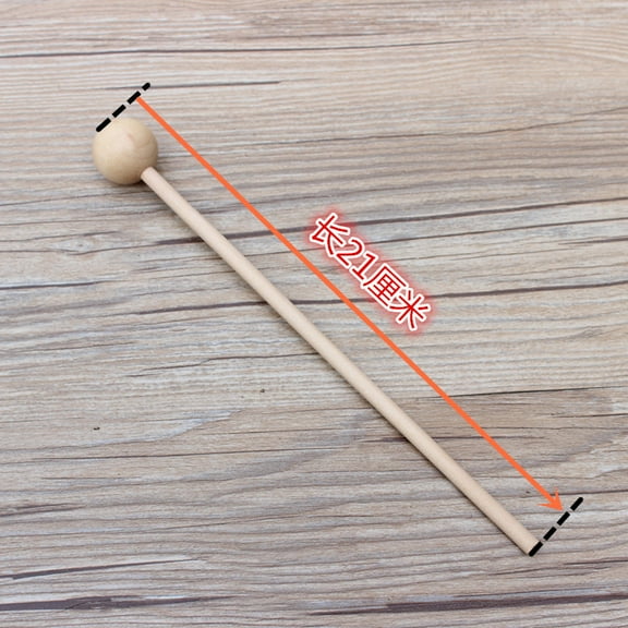 GUIYONG 2pcs Wood Percussion Sticks 12.18 Inch Glockenspiel Hammer Xylophone Mallets Sticks Drum Mallet Glockenspiel Orff Mallets For Xylophone Chime Drums Bells