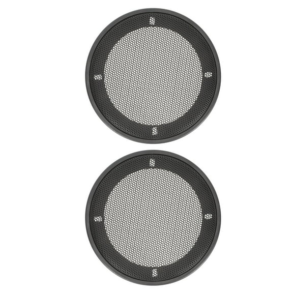 SOPOTUTU 4Pcs Speaker Circle Grille Protector Black Mesh Guard for Car Audio with Durable Material