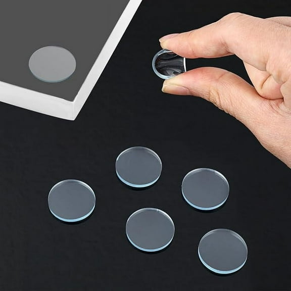 GUIYONG 50pcs Non-Adhesive Clear Round Glass Table Top Bumpers Anti Slip Furniture Cushioning Pad Table Top Protector For Dining Table Coffee Table Desk