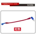 GUIYONG Braided Motorcycle Brake Hose 90 Degree Bend Oil Lines For