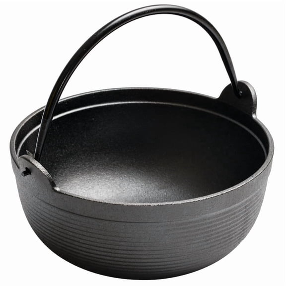GUIYONG Outdoor Cast Iron Cauldron Pot For Camping And Picnics Non-Sticky Cooking Pot For Outdoor Use Versatile Cooking Iron Pot For Stews And Soups