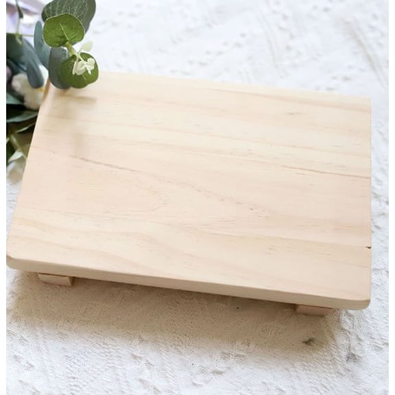 GUIYONG Serving Board Plate Countertop Soap Vanity Board Desktop Wood Soap Tray Indoor Vanity Soap Dish Storage Soap Rack Soap Tray
