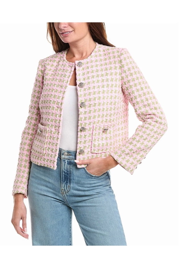 womens  Wren Tweed Jacket, XXS, Pink