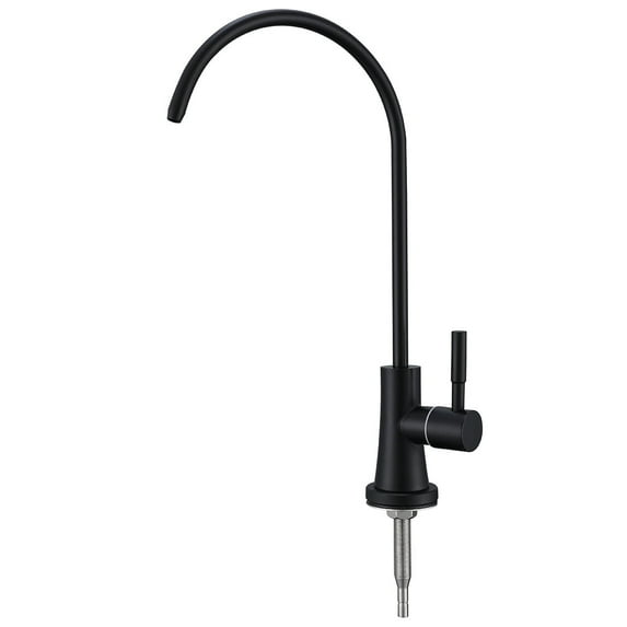 GULICA Drinking Water Faucet, SUS304 Stainless Steel, No-Air Gap Reverse Osmosis Faucet for Kitchen Sink, RO Faucet Matte Black