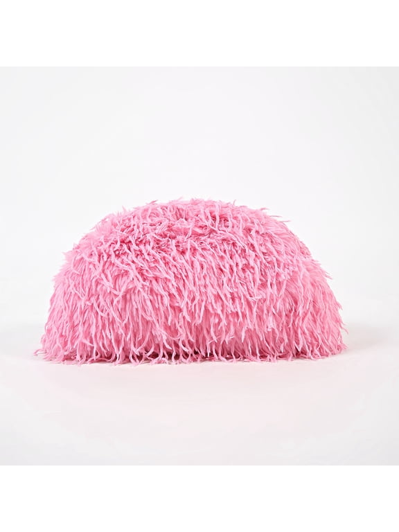 Women’s Oversized Shaggy Faux Fur Cloud Clutch Bag, Fluffy Feather-Look Textured Evening Handbag, Stylish Wrist Purse for Wedding, Prom & Cocktail Party