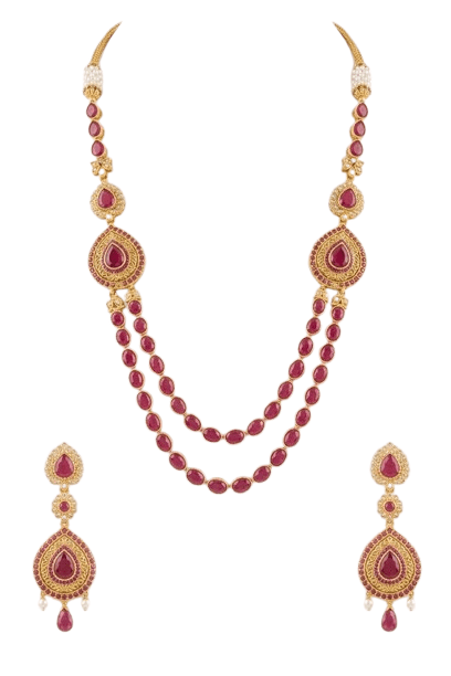 Chain Multicolor Necklace, Brass, 1 Count Per Pack