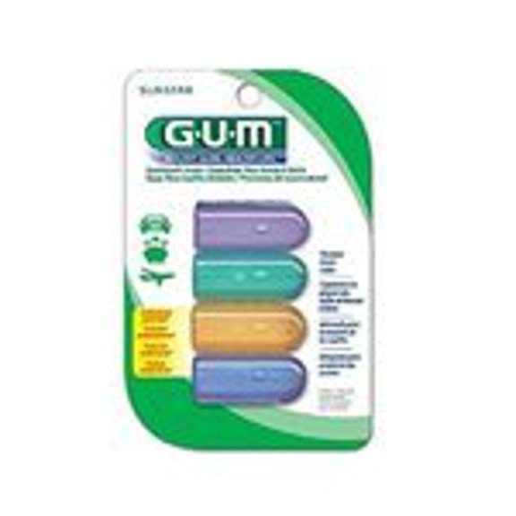 GUM-152RF Toothbrush Covers for Travel, Home, or Camping, 4 Covers (Pack of 2)
