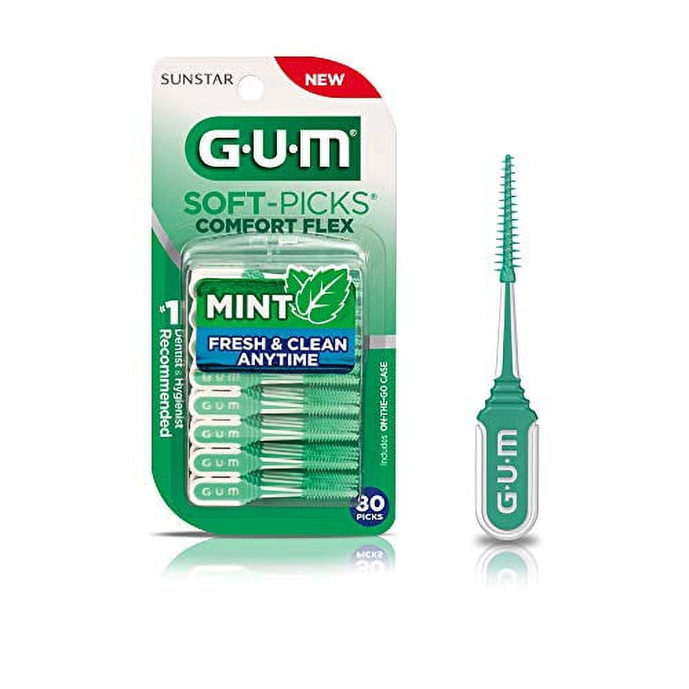 GUM6705R SoftPicks Comfort Flex Mint Dental Picks, New Invigorating