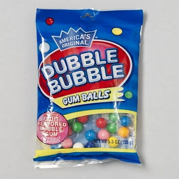 GUM BALLS DUBBLE BUBBLE 5OZ BAG 0, Case Pack of 12
