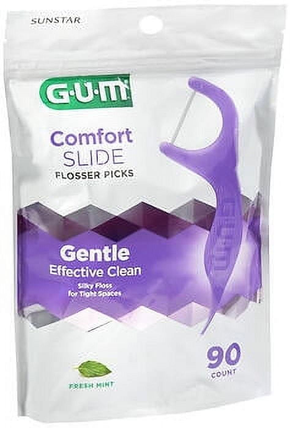 Gum Comfort Slide Flosser Picks Fresh Mint 90 Count