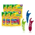 thumbnail image 1 of GUM Crayola Kids Flossers with Fluoride - Designed for Little Hands, Ages 3+, 75 Count (Pack of 6), 1 of 5