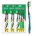 thumbnail image 1 of GUM Multi-Clean Toothbrush, Soft Multi-Level Bristles, Medium Head, 12ct (Pack of 3), 1 of 5