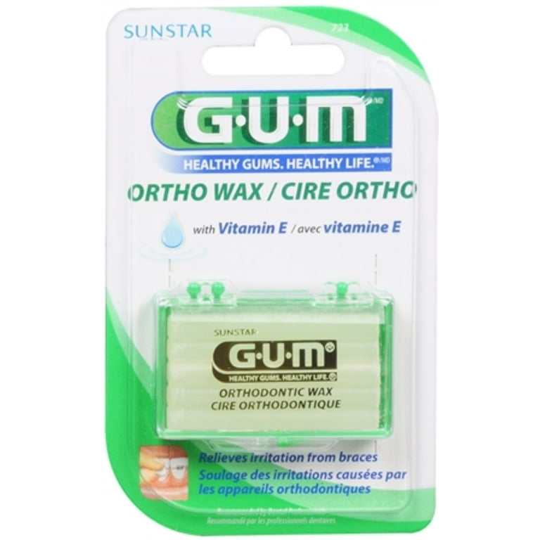 GUM Orthodontic Dental Wax for Braces, Healthy Oral Care