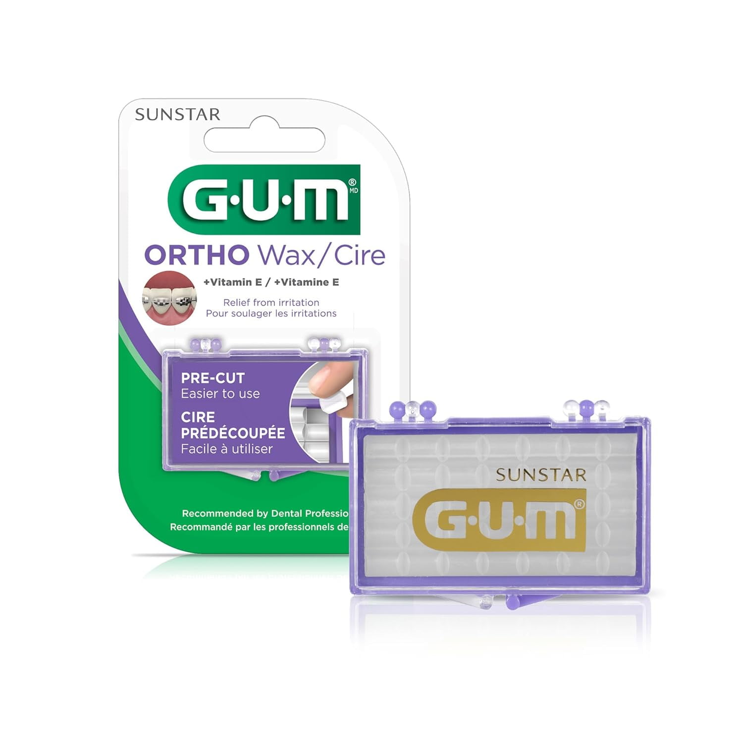 GUM Orthodontic Wax for Braces and Dental Devices Soothing Dental Wax