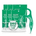 thumbnail image 1 of GUM Professional Clean Floss Picks - Extra Strong Shred-Resistant, Easy Grip Handle, 90 Count (Pack of 6) 540 Total, 1 of 11