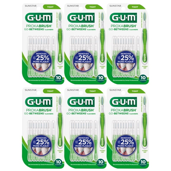 GUM Proxabrush Go-Betweens Cleaners Interdental Brushes, Tight 60 count