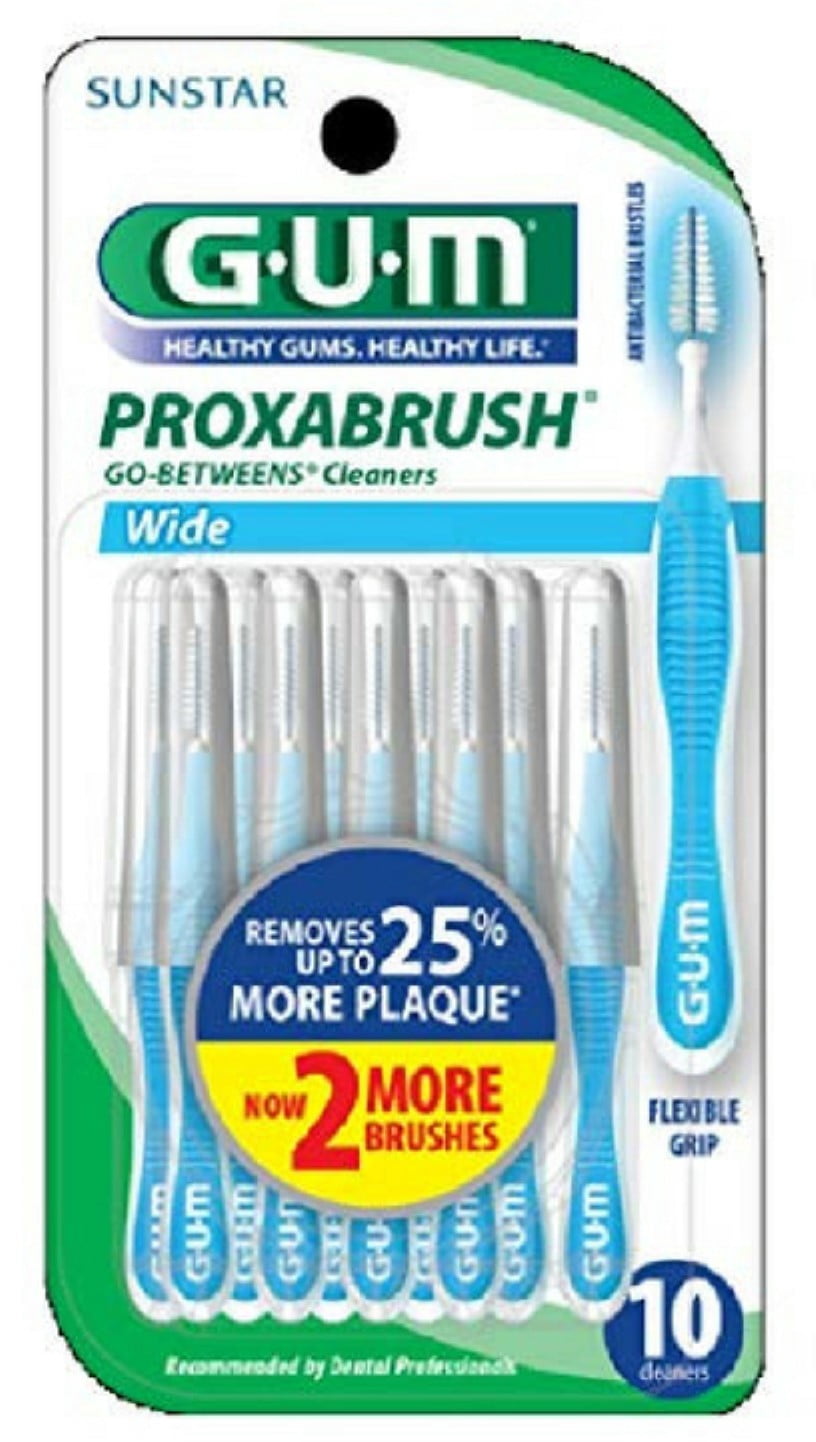 GUM Proxabrush Go-Betweens Cleaners Wide - 10 CT