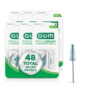 GUM Proxabrush Go-Betweens Refills - Tight - Compatible with GUM Permanent Handle, 8 Count (Pack of 6) 48 Total