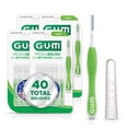 thumbnail image 1 of GUM Proxabrush Go-Betweens - Tight, Interdental Brushes, Soft Bristled Dental Picks, 10 Count(Pack of 4), 1 of 8