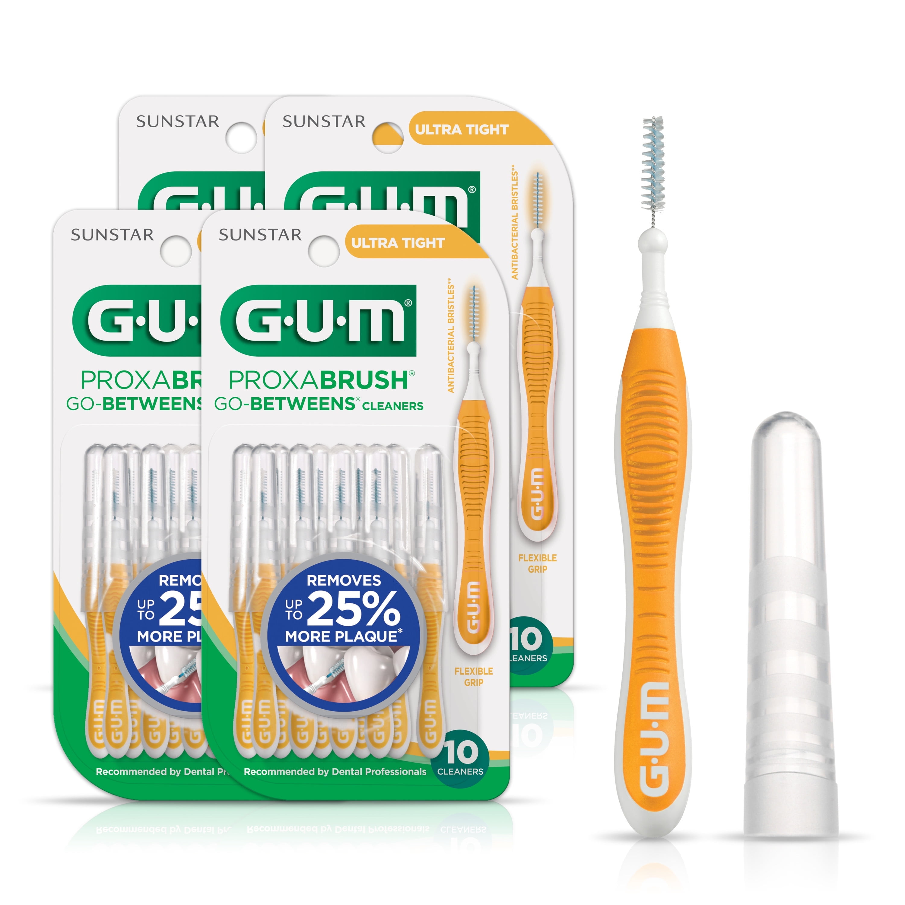 GUM Proxabrush Go-Betweens - Ultra Tight, Soft Bristled Dental Picks ...