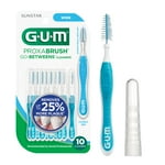 GUM Proxabrush Go-Betweens - Wide - Interdental Brushes - Soft Bristled Dental Picks for Plaque Removal & Gum Health - Safe for Braces & Dental Devices, 10 Count