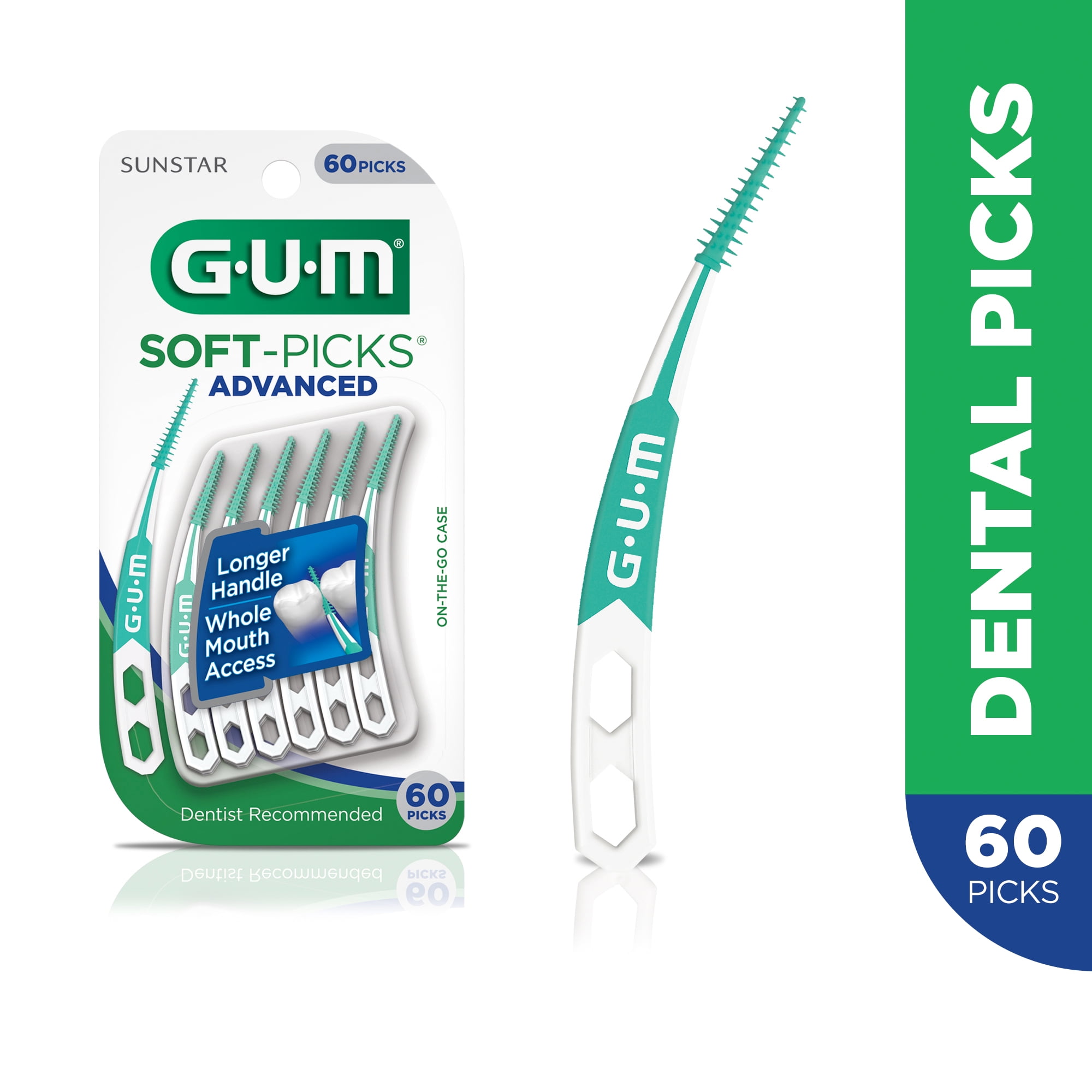 GUM SoftPicks Advanced Dental Picks, 60 Count
