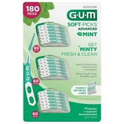 GUM Soft-Picks Advanced, Dentist Recommended Dental Picks, 180 Count