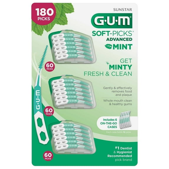 GUM Soft-Picks Advanced Mint 180 Count