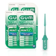 GUM Soft-Picks Comfort Flex Mint, Dentist Recommended  Dental Picks, 80 Count (4pk)