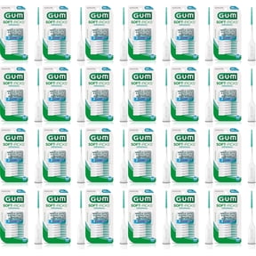 GUM Soft-Picks Original, Easy to Use Dental Picks for Teeth Cleaning and Gum Health, Dentist Gift- 100 Count pk 24 Bulk