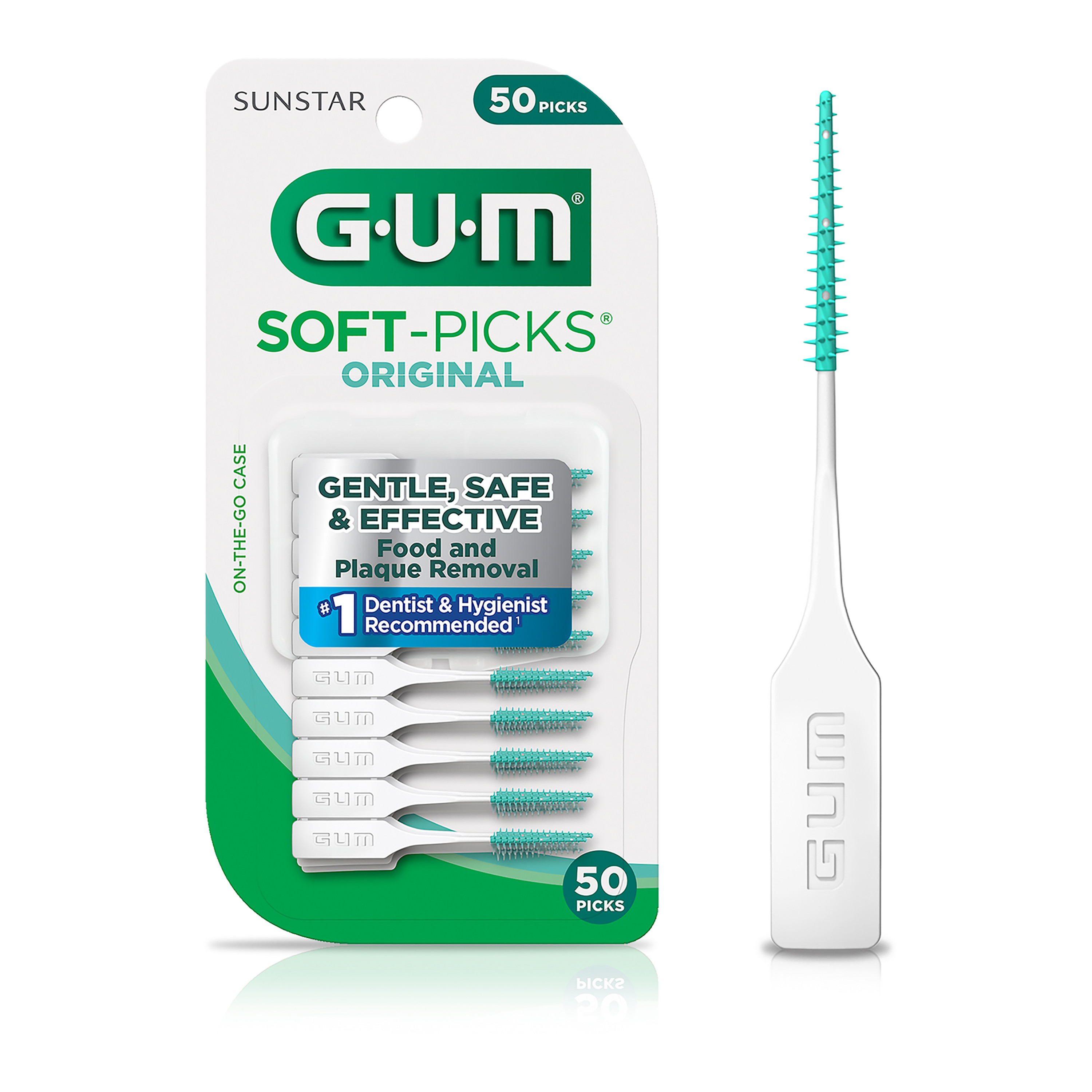 GUM Proxabrush GoBetweens Tight, Interdental Brushes, Soft Bristled