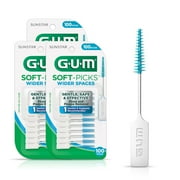 GUM Soft-Picks Wider Space, Dentist Recommended  Dental Picks, 100 Count (3pk)