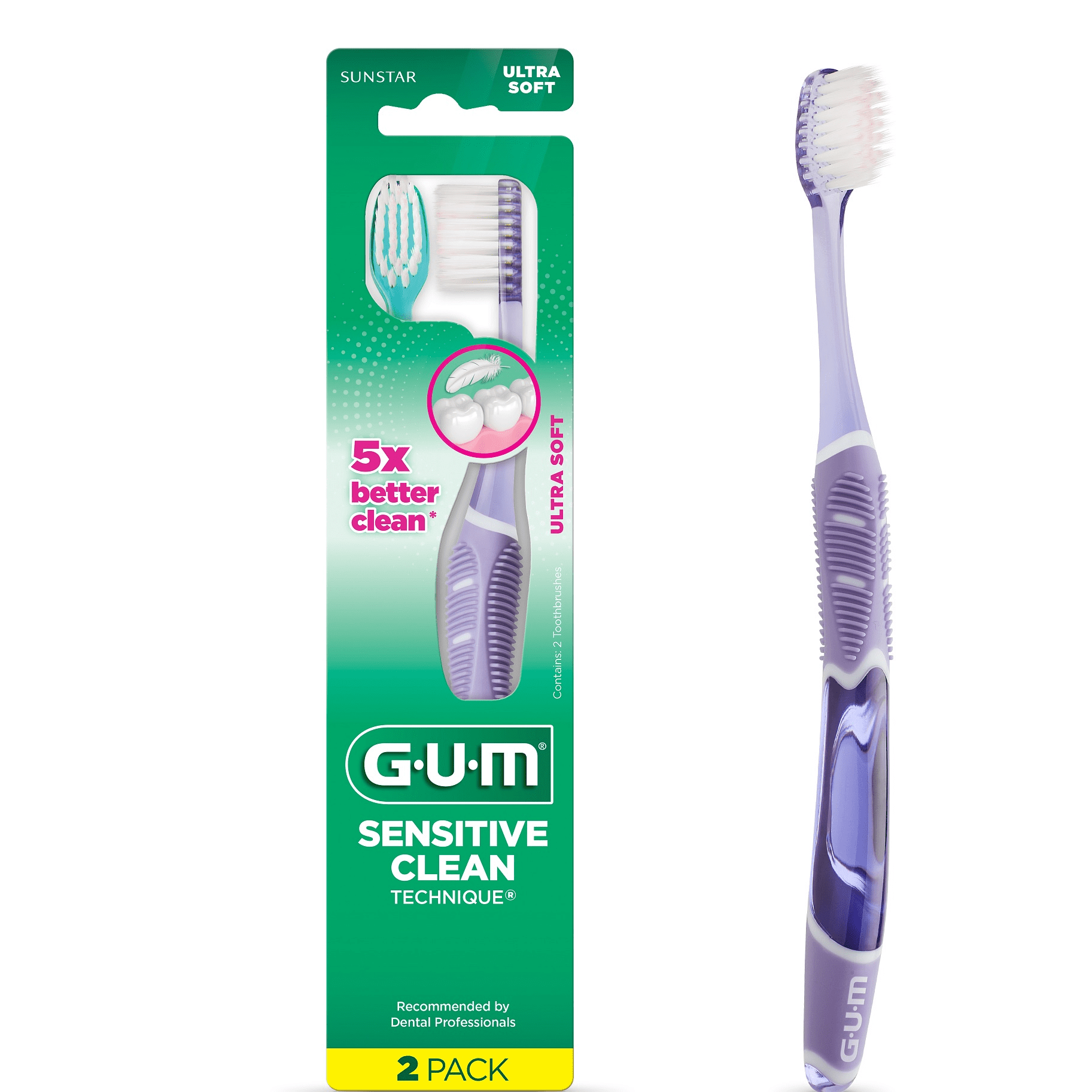 Deep Wash Club Tsuyabaki ツヤバキ　Gentle GUM Technique Sensitive Clean Toothbrush, Compact Count Head