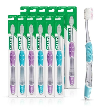 GUM Technique Deep Sensitive Clean Toothbrush, Compact Head, Ultra Soft Tapered Bristles, 1 Count (Pack of 12)