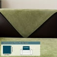 GUMAAY 1pc Chenille Sofa Couch Cover Solid Color Minimalist Sofa