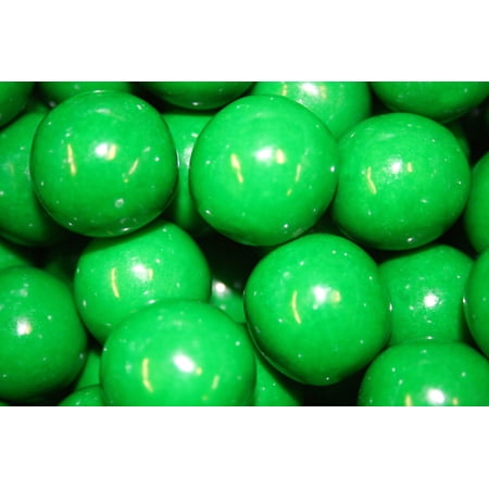 GUMBALLS GREEN 25mm or 1 inch (57 count), 1LB