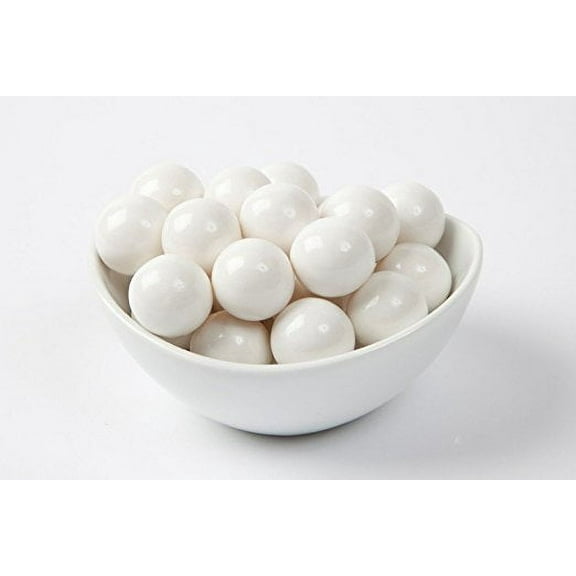 GUMBALLS WHITE 25mm or 1 inch (114 count), 2LBS